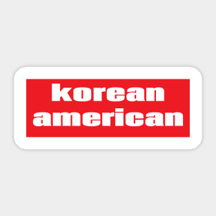 Korean American Sticker